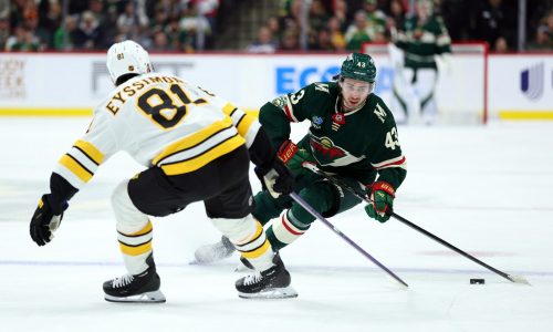 All smiles as Wild rout Boston in Quinn Hughes’ debut