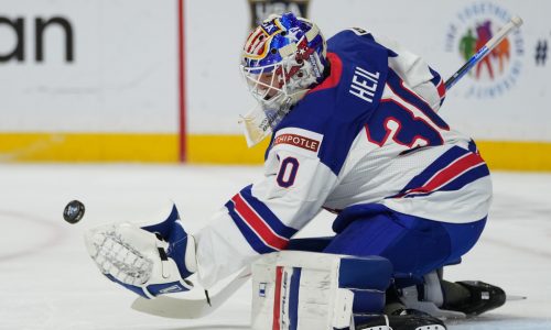 Goalie Caleb Heil bringing calm to the Team USA crease