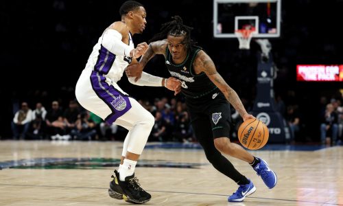Short-handed Timberwolves again strike brilliant offensive balance in win over Kings