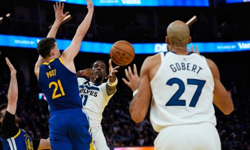 Without Anthony Edwards, Timberwolves still top Warriors