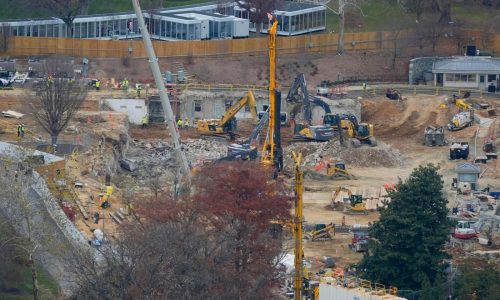 Trump administration says White House ballroom construction is a matter of national security