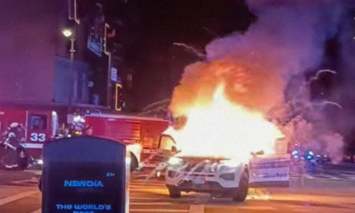 Connecticut teen charged with torching police cruiser during South End ‘street takeover’