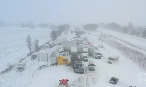 100-Vehicle Pileup Closes Michigan Interstate During Snowstorm