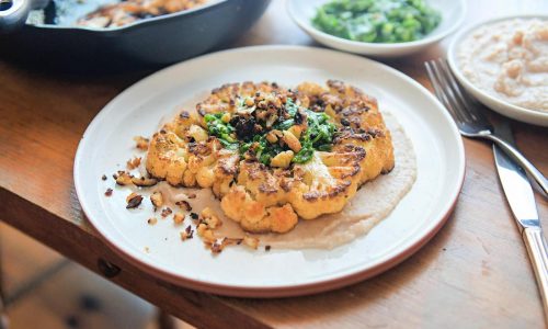 Gretchen’s table: Cauliflower ‘steaks’ are tender on the inside and crispy on the outside