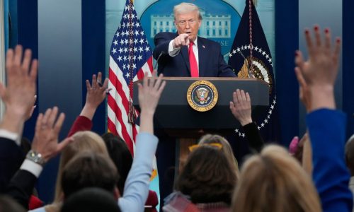 FACT FOCUS: Trump highlights familiar false claims as he reviews his first year back in office