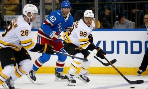 Bruins cough up point, lose in OT to Rangers
