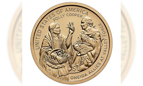 Polly Cooper, an Oneida woman who helped save Washington’s army, is honored on $1 coin