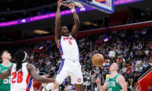 Harris anota 25, Brown falla tiro decisivo y Pistons vencen 104-103 a Celtics