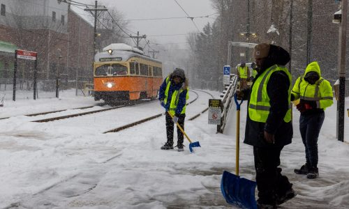 Woman killed by plow in Norwood; injuries reported in dozen crashes