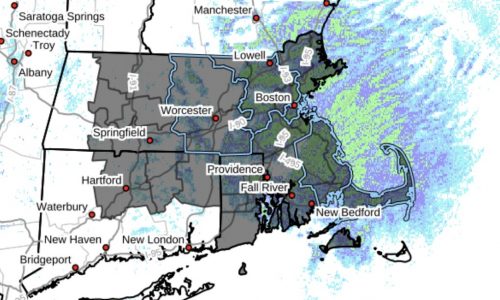 Overnight snow lingers giving you time to finish your coffee