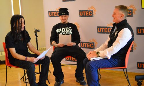 Rodney Elliott visits UTEC as 1st Middlesex state Senate special election primary approaches