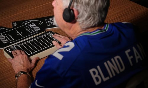 Algunos aficionados ciegos vivirán el Super Bowl con dispositivo táctil que sigue el balón