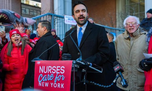 NYC Mayor Zohran Mamdani and US Sen. Bernie Sanders rally with nurses on ninth day of strike