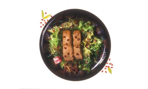 Dinner’s ready: Warm Salmon Salad with Orange Vinaigrette