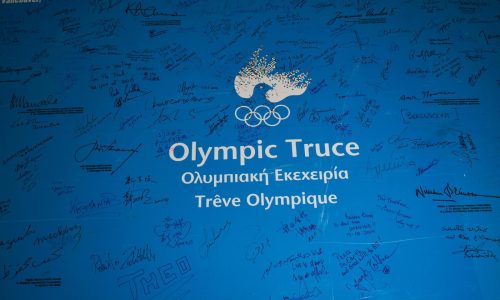 Olympic organizers invoke an ancient pledge to call for the suspension of all wars