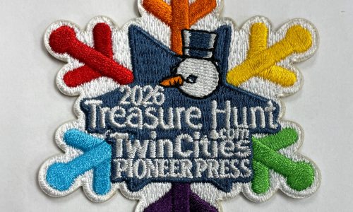 Patches available now for Pioneer Press Treasure Hunt, with largest-ever prize
