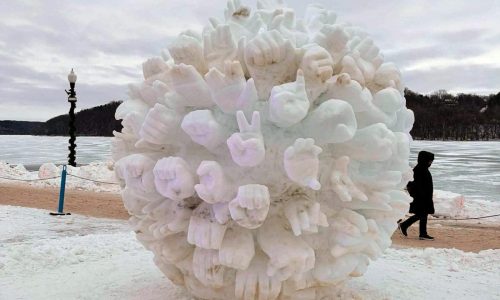 Team USA snow sculpture in Stillwater removed over ‘ICE out’ messaging