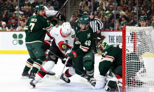 Daemon Hunt returns to blue line as Wild conclude road marathon