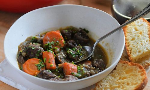 Re-create Anthony Bourdain’s beef bourguignon with this simple recipe
