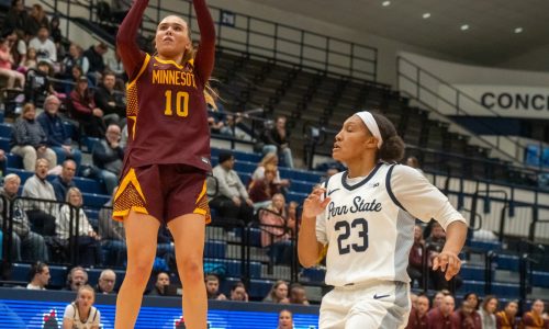 Women’s basketball: Gophers win at Penn State