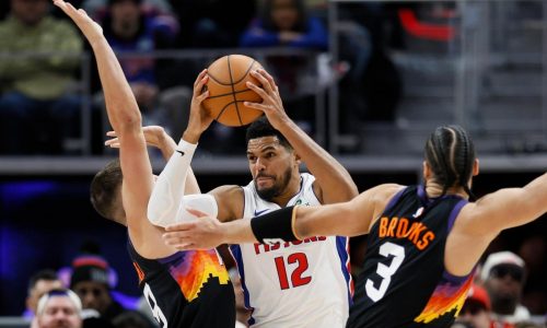 Pistons, líderes del Este, remontan y superan 108-105 a Suns con bajas
