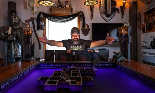 He builds tables for Dungeons & Dragons players. They sell for over $10,000 a pop