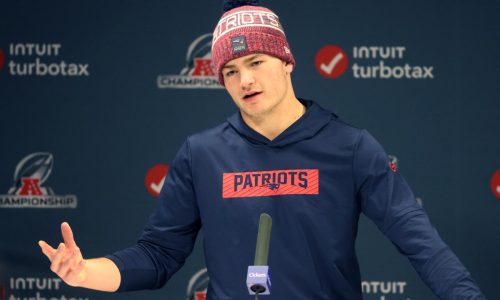 Drake Maye uses Michael Jordan, Tom Brady as examples for why he’s hard on himself