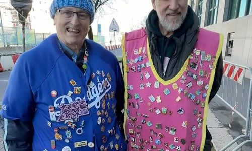 Meet the longtime pin traders who brought 15,000 pins to the Winter Olympics