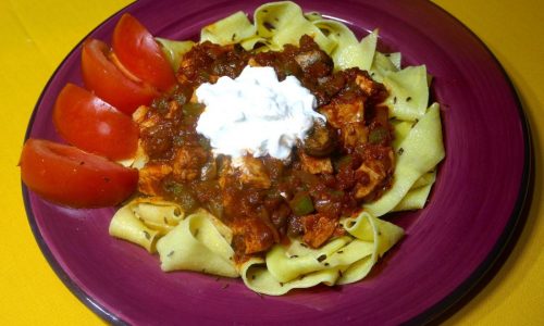 Quick Fix: Chicken Hungarian Goulash with Caraway Pappardelle