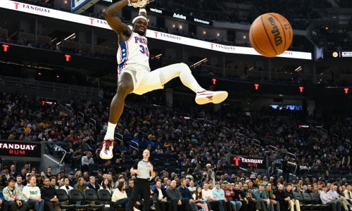 VJ Edgecombe anota 25 puntos y 76ers logran 4to triunfo seguido, 113-94 sobre Warriors sin Curry