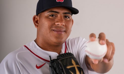 Red Sox lefty draws double play, allows bomb to MLB’s top prospect in debut