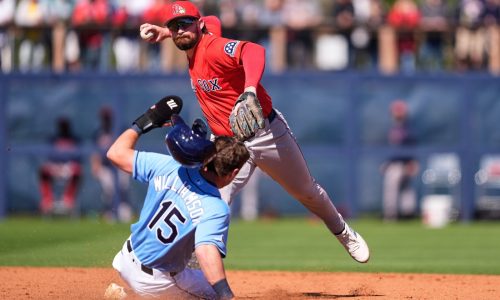 Gold Glove-winning Red Sox infielder leaves game due to injury