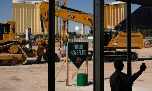 Atléticos: listos, los cimientos del estadio de Las Vegas cuya apertura sigue prevista para 2028