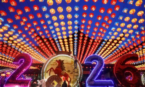 Lunar New Year prayers, robots and festivities usher in the Year of the Horse