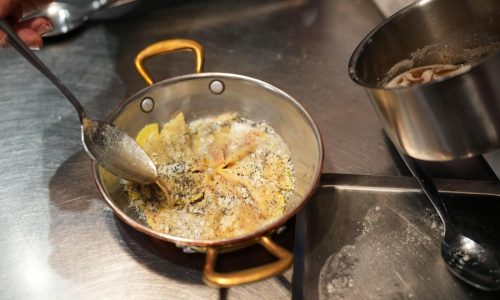 Ravioli filled with red beets is the colorful pasta dish of Olympic host Cortina