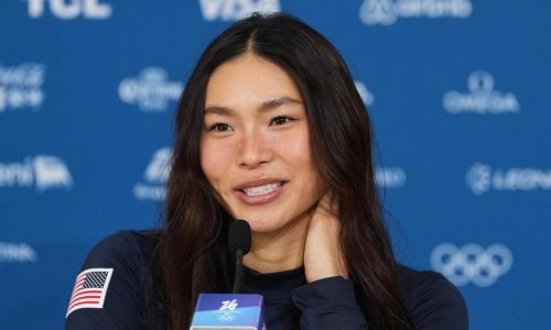 Chloe Kim will ride Olympic halfpipe with a shoulder brace, says she’s anxious but also confident