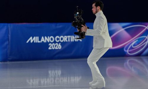 Olympic skating’s new addition is a backward-skating cameraman blending in to capture emotion