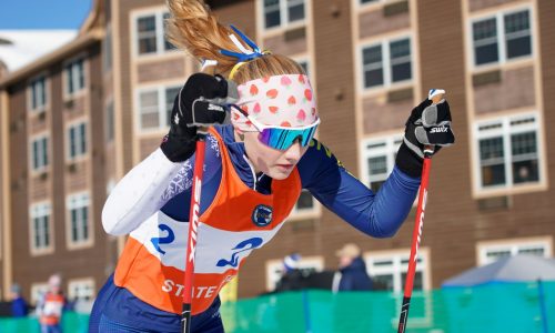 State Nordic skiing: SPA sisters take team sprint title