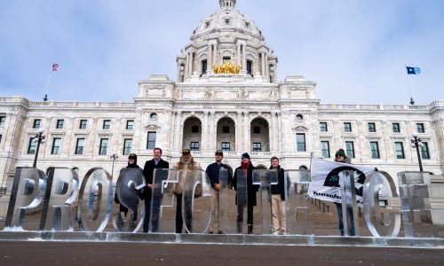 ‘Prosecute ICE’ sculpture at St. Paul Capitol vandalized after unveiling