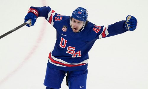 Olympic men’s hockey: Wild’s Hughes is OT hero as U.S. beats Sweden