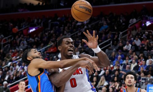 Duren y Cunningham guían a Pistons hacia victoria 124-116 ante Thunder mermado