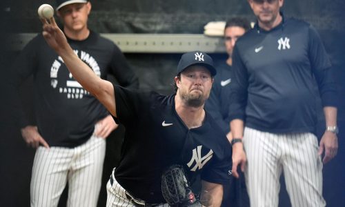 Gerrit Cole de los Yankees lanza su 1ra sesión de bullpen de pretemporada tras cirugía Tommy John