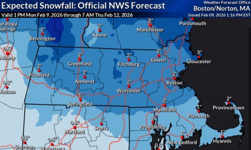 Massachusetts could get a few inches of snow before temps jump above freezing
