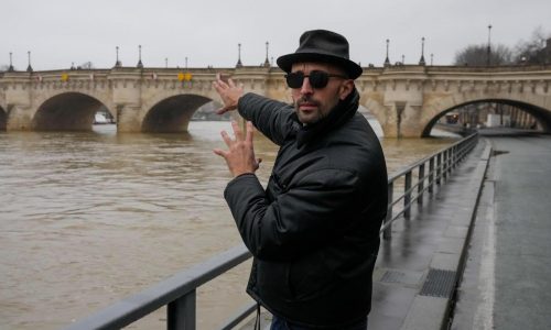 He is known as the French Banksy. Now artist JR plans to turn a Paris bridge into a massive cave