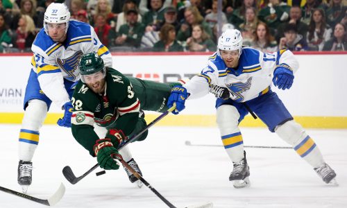 Scrappy Blues steal one from Wild with late rally