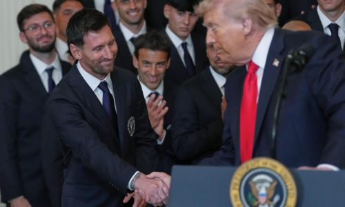 Lionel Messi and Inter Miami feted by President Donald Trump at the White House for MLS Cup title