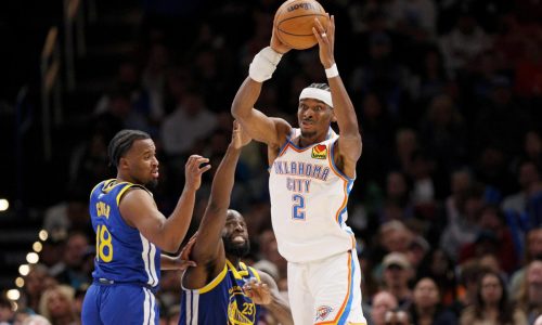Gilgeous-Alexander anota 27 y Thunder vence a Warriors 104-97 para hilvanar 5ta victoria
