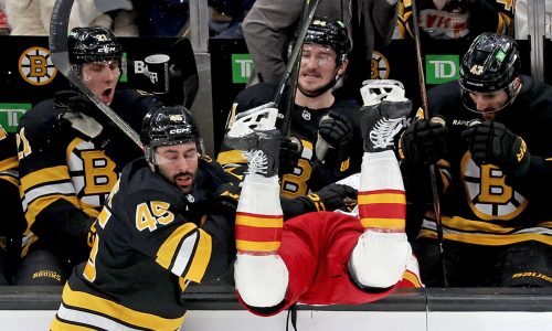 Jonathan Aspirot out of Bruins’ lineup in Nashville