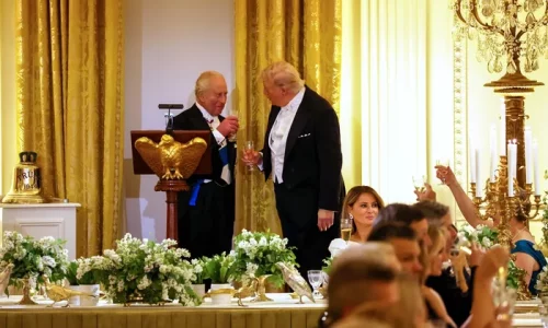 President Trump, First Lady Host King Charles, Queen Camilla for State Dinner
