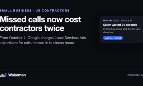 Google Will Charge for Missed Calls From October 1: Why US Contractors Are Turning to an AI Answering Service